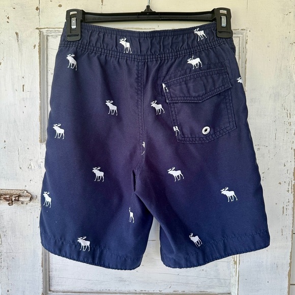 ABERCROMBIE, SET/2, BOYS SWIM TRUNKS. NAVY BLUE, SWIM TRUNKS, WITHOUT MESH LINER - Picture 4 of 14